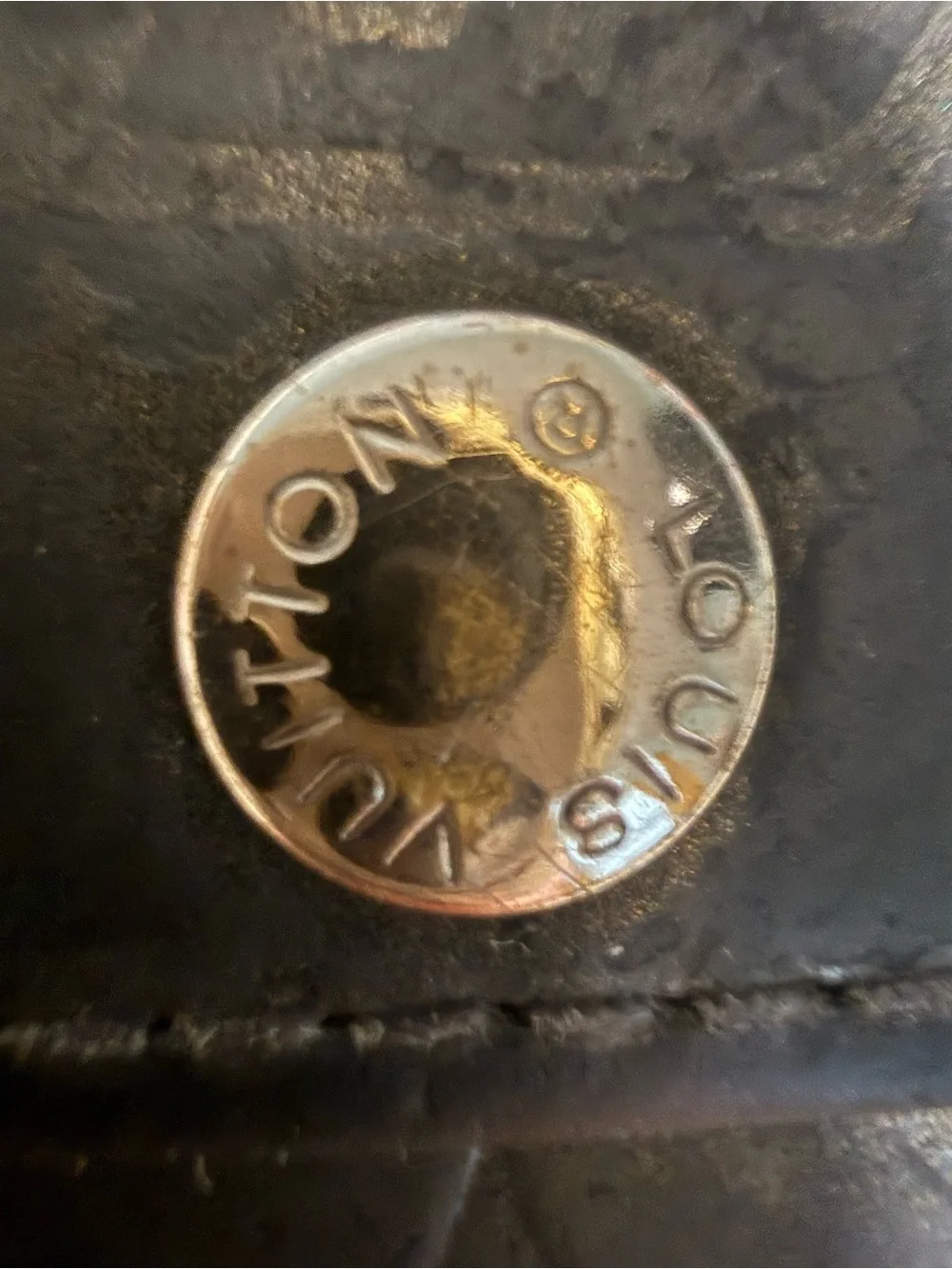 Louis Vutton “Vernis Matt” Black leather compact card/money holder!